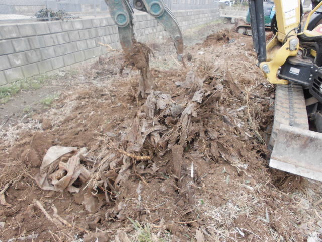 竹や篠の根の伐根撤去・処分