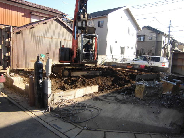 基礎の撤去・整地工事