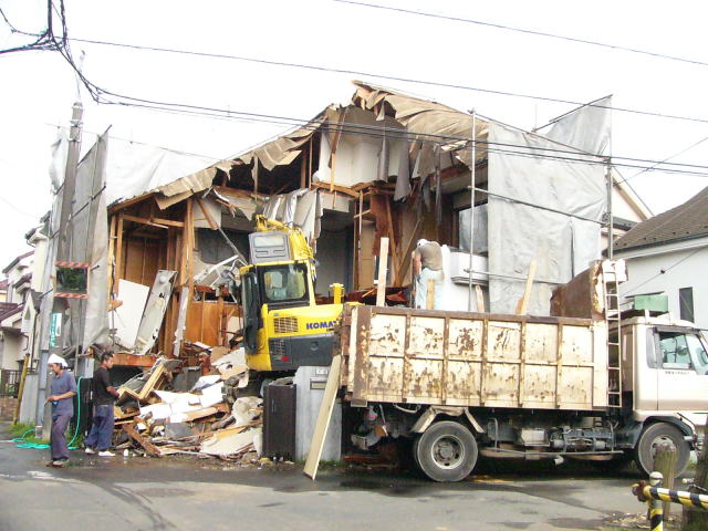 木造住宅の解体工事１